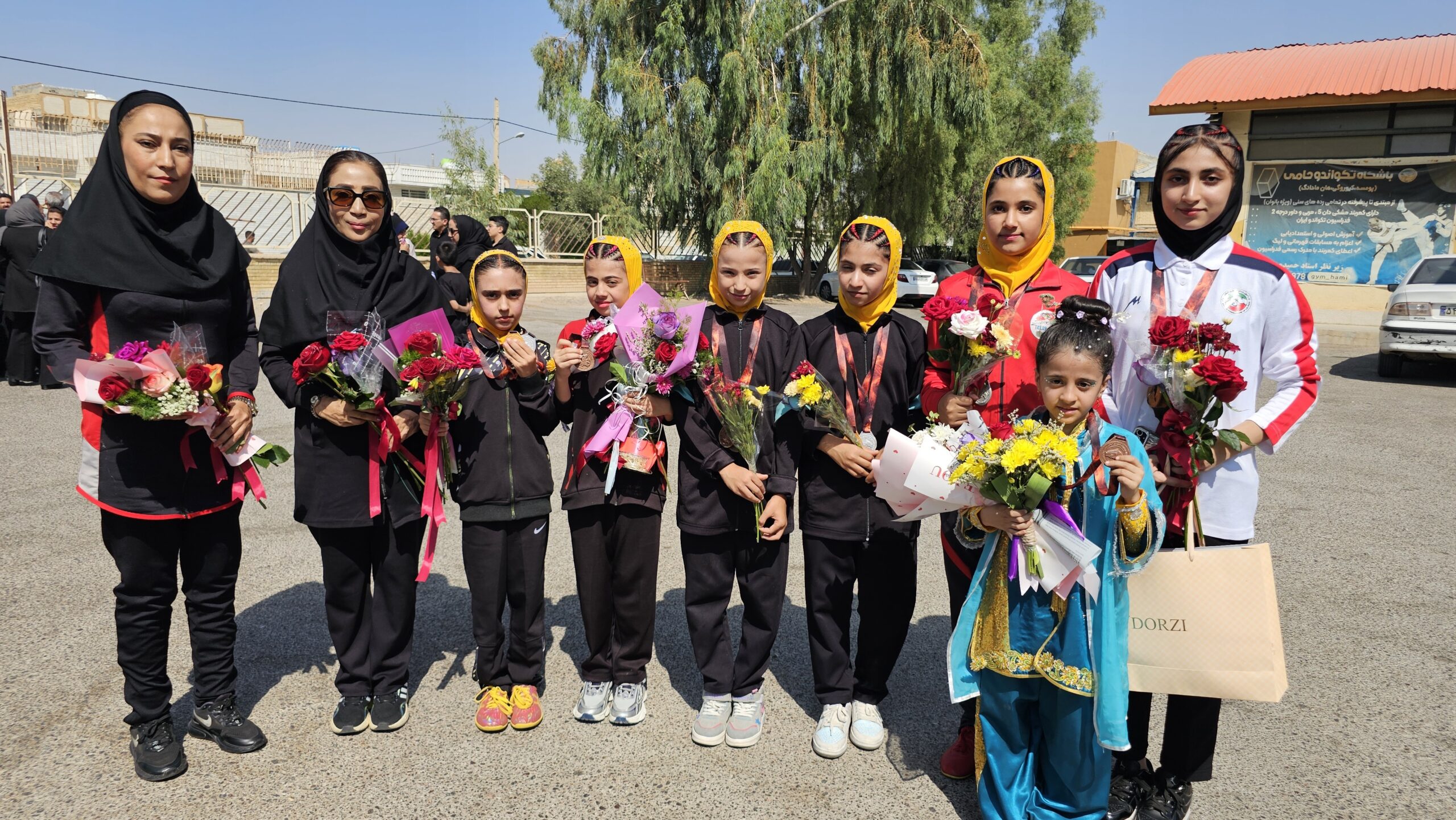 ۱۲ نشان رنگارنگ مسابقات قهرمانی کشور بر گردن دختران ووشوکار فسایی